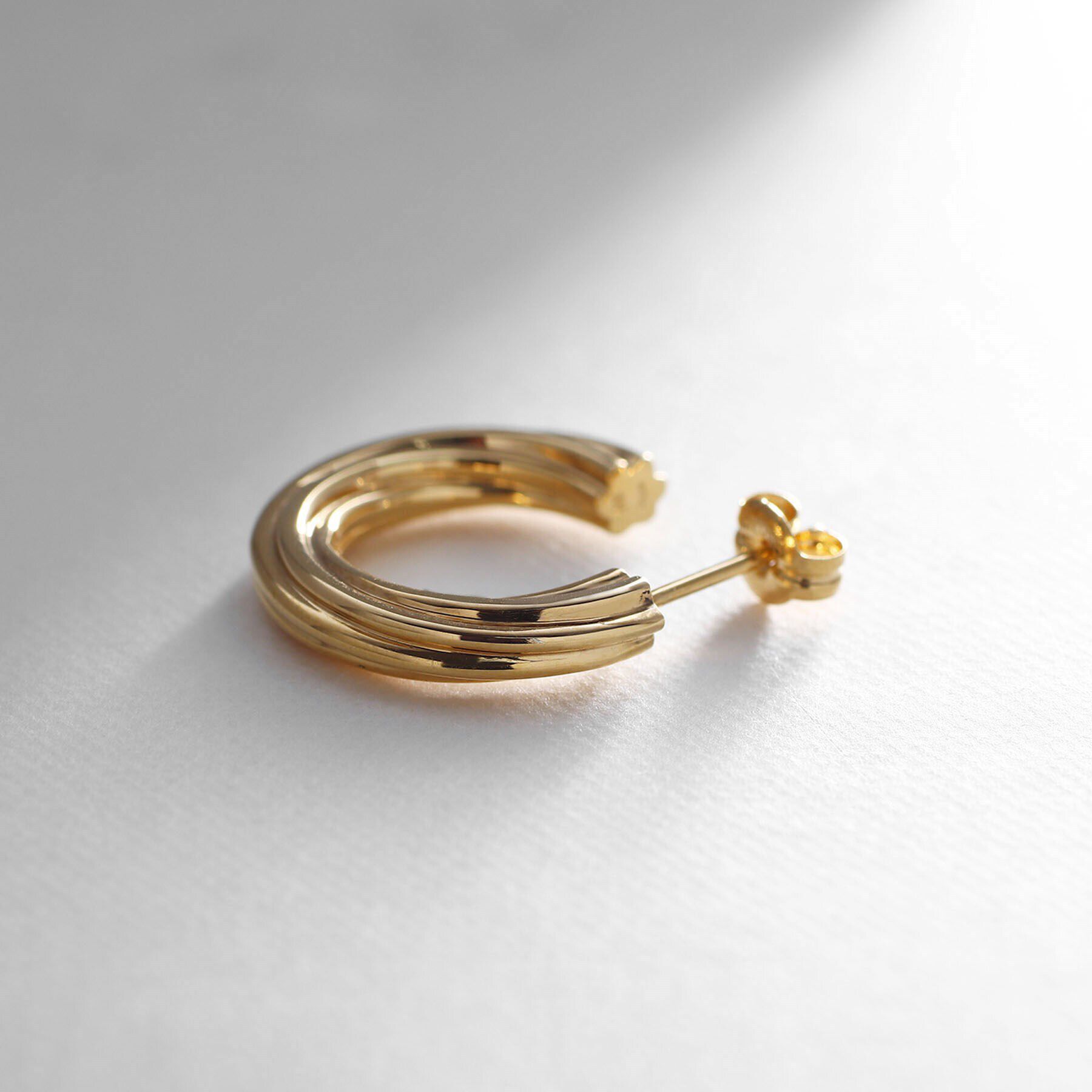COCOSHNIK ONKITSCH「シルバー スモールフープ スクリューピアス GP」|ピアス|