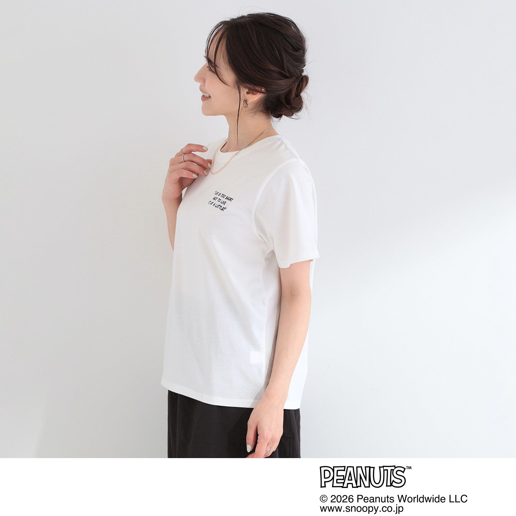 SHOO･LA･RUE「【PEANUTS】ひんやりプリントTシャツ」|Tシャツ・カットソー|