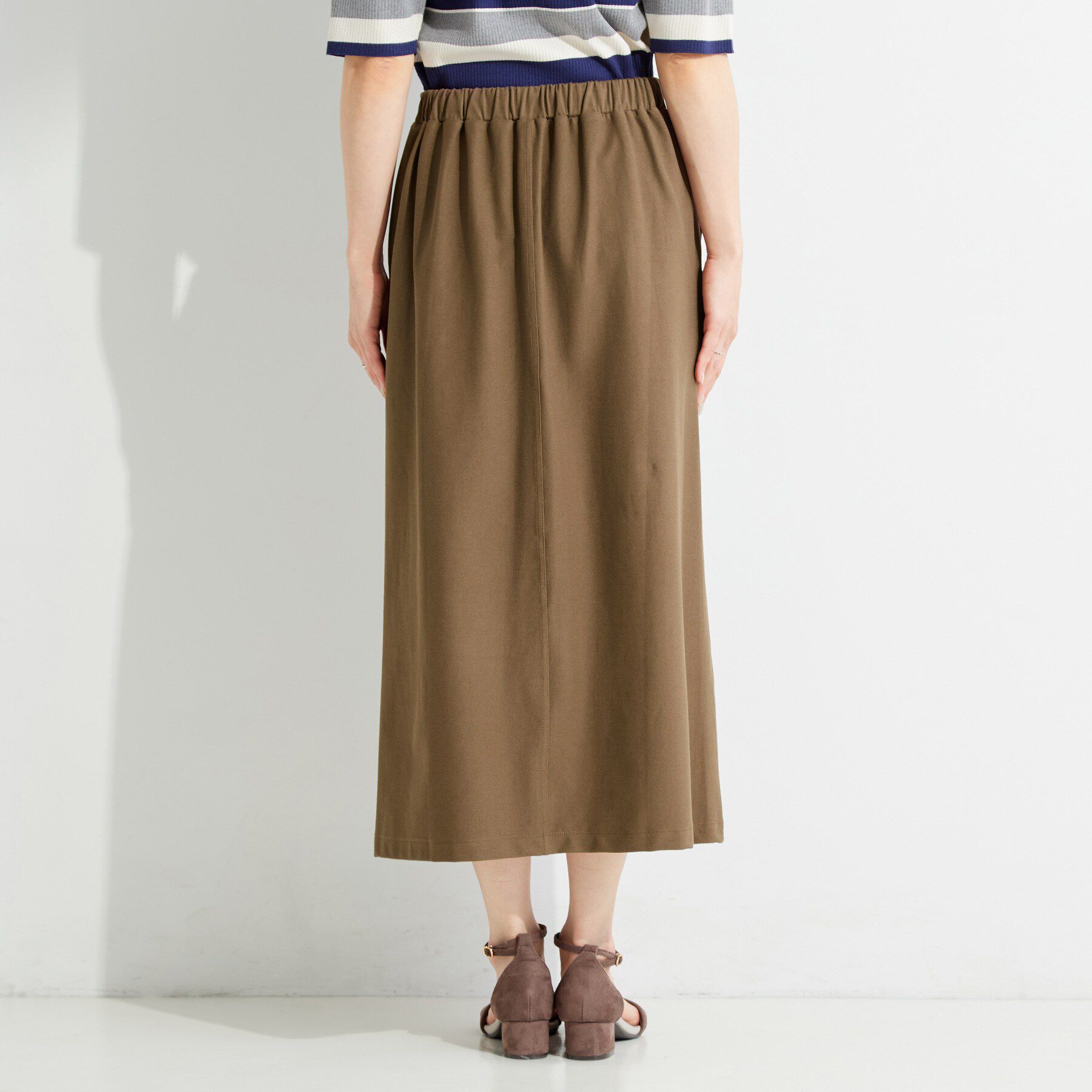SHOO･LA･RUE「ツイル調ストレッチベイカースカート」|スカート|