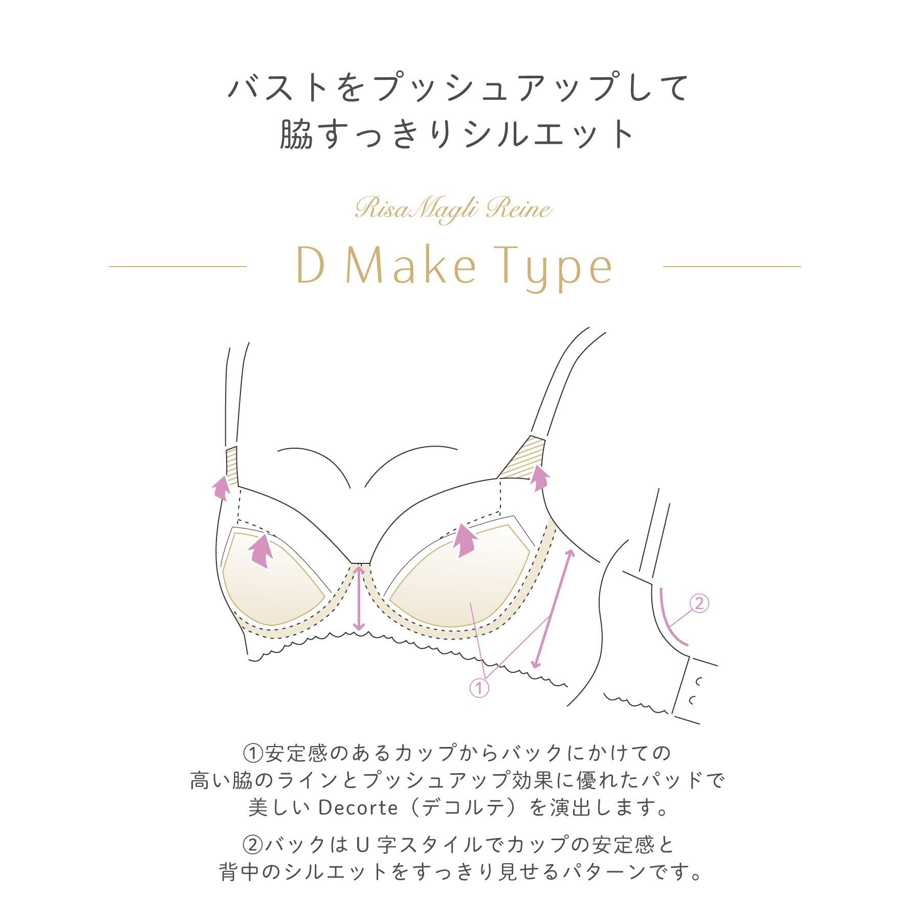 Risa Magli「フェリシテ ブラジャー」|インナー|