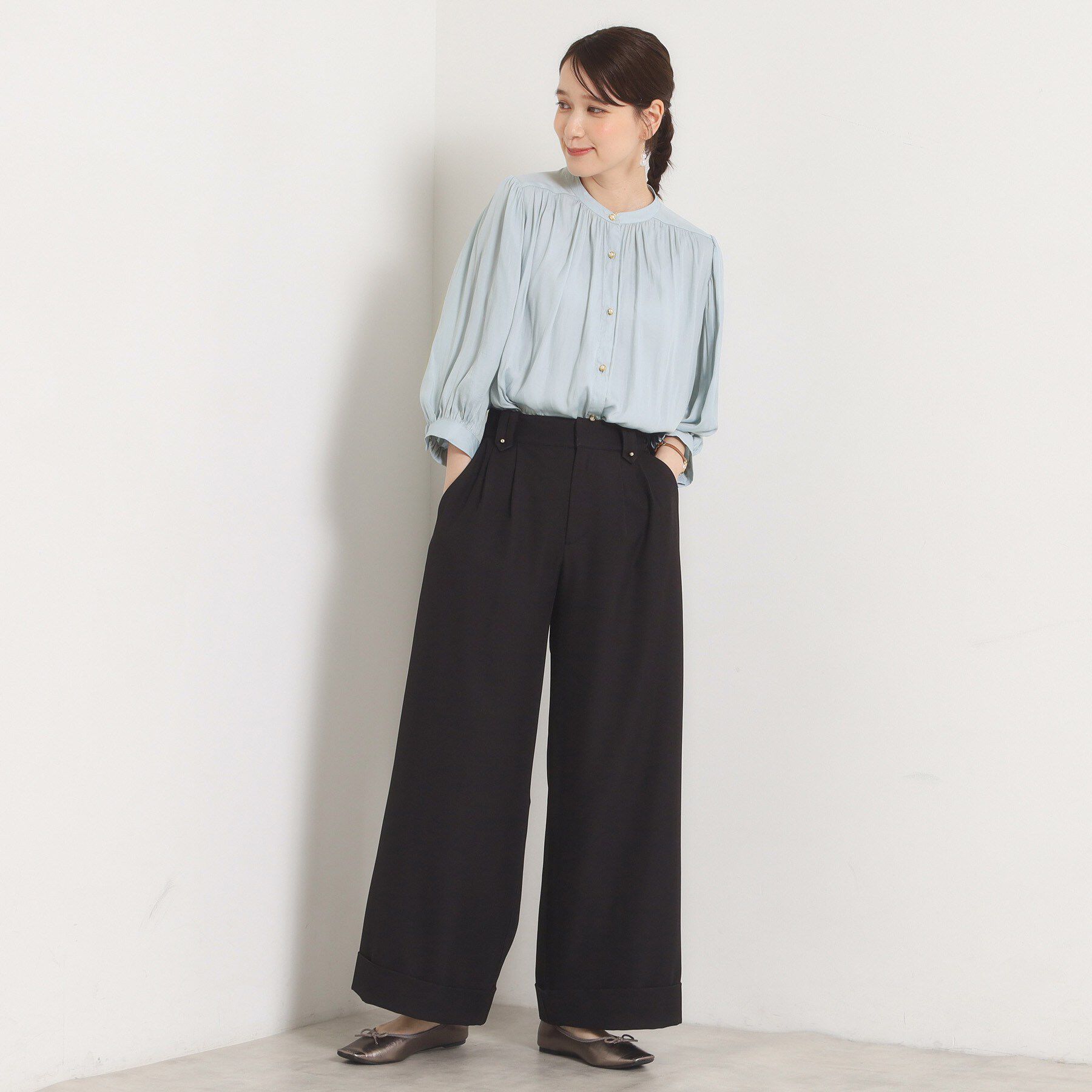 ITS&rsquo;DEMO「ロールアップ2タックワイドパンツ」|その他|