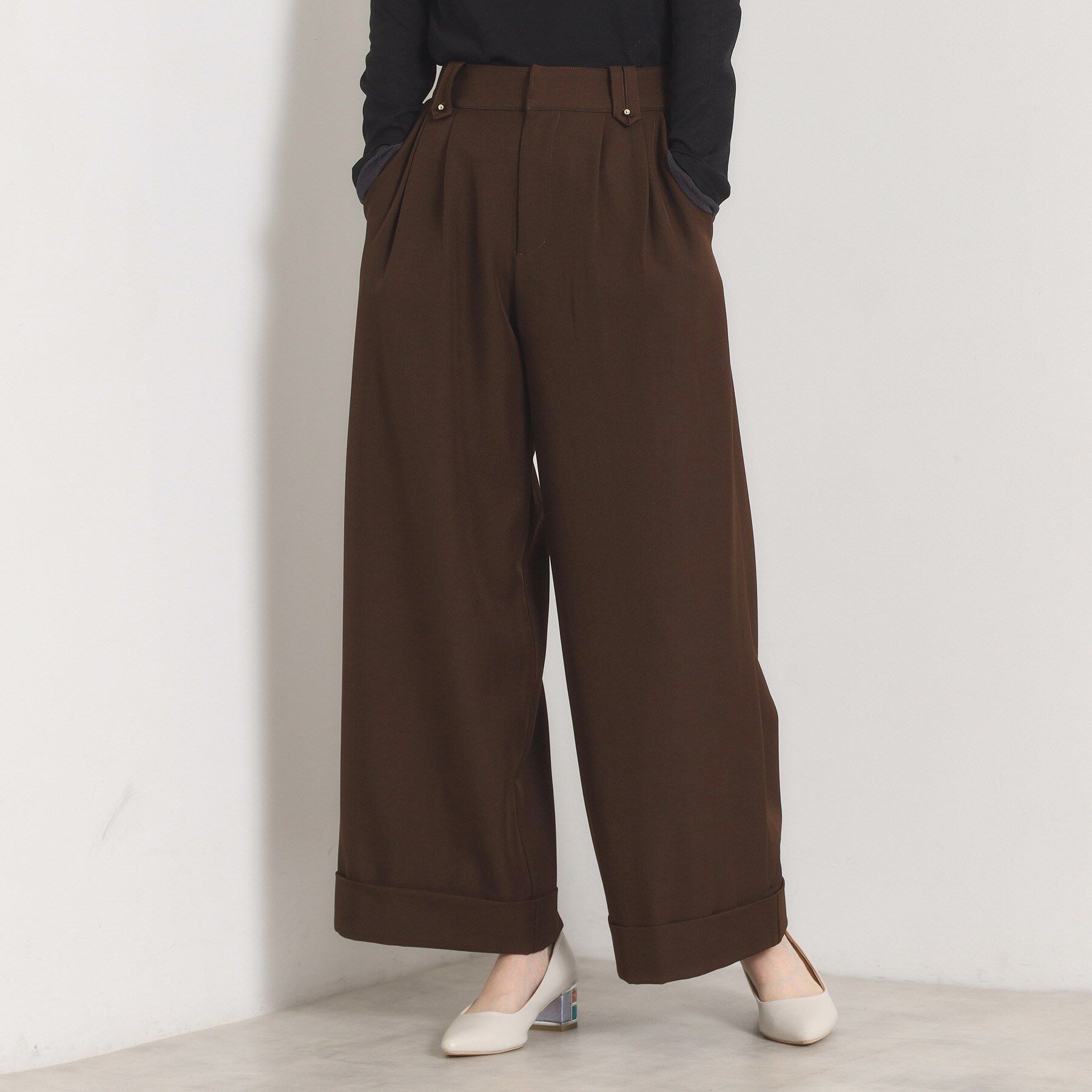 ITS&rsquo;DEMO「ロールアップ2タックワイドパンツ」|その他|