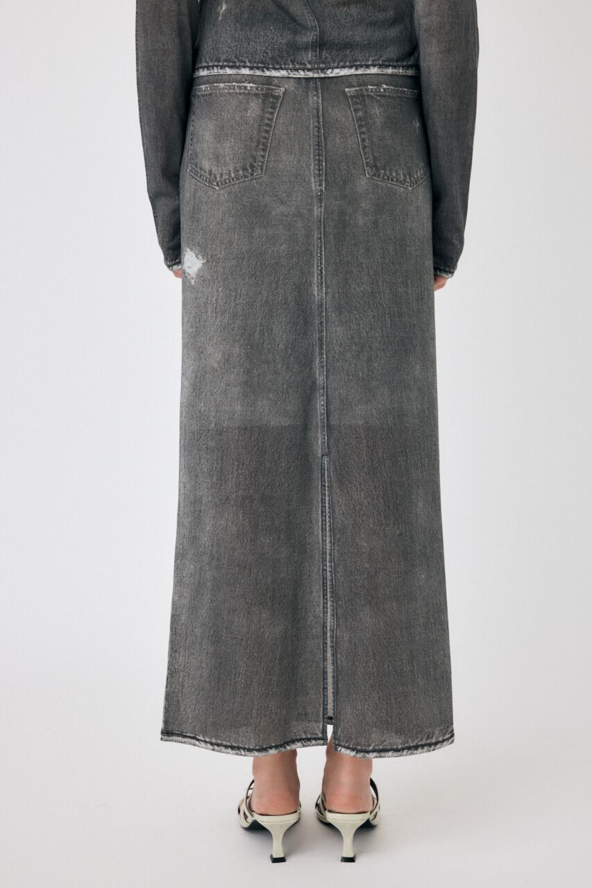 MOUSSY「DENIM PRINT TRANSPARENT スカート」|スカート|