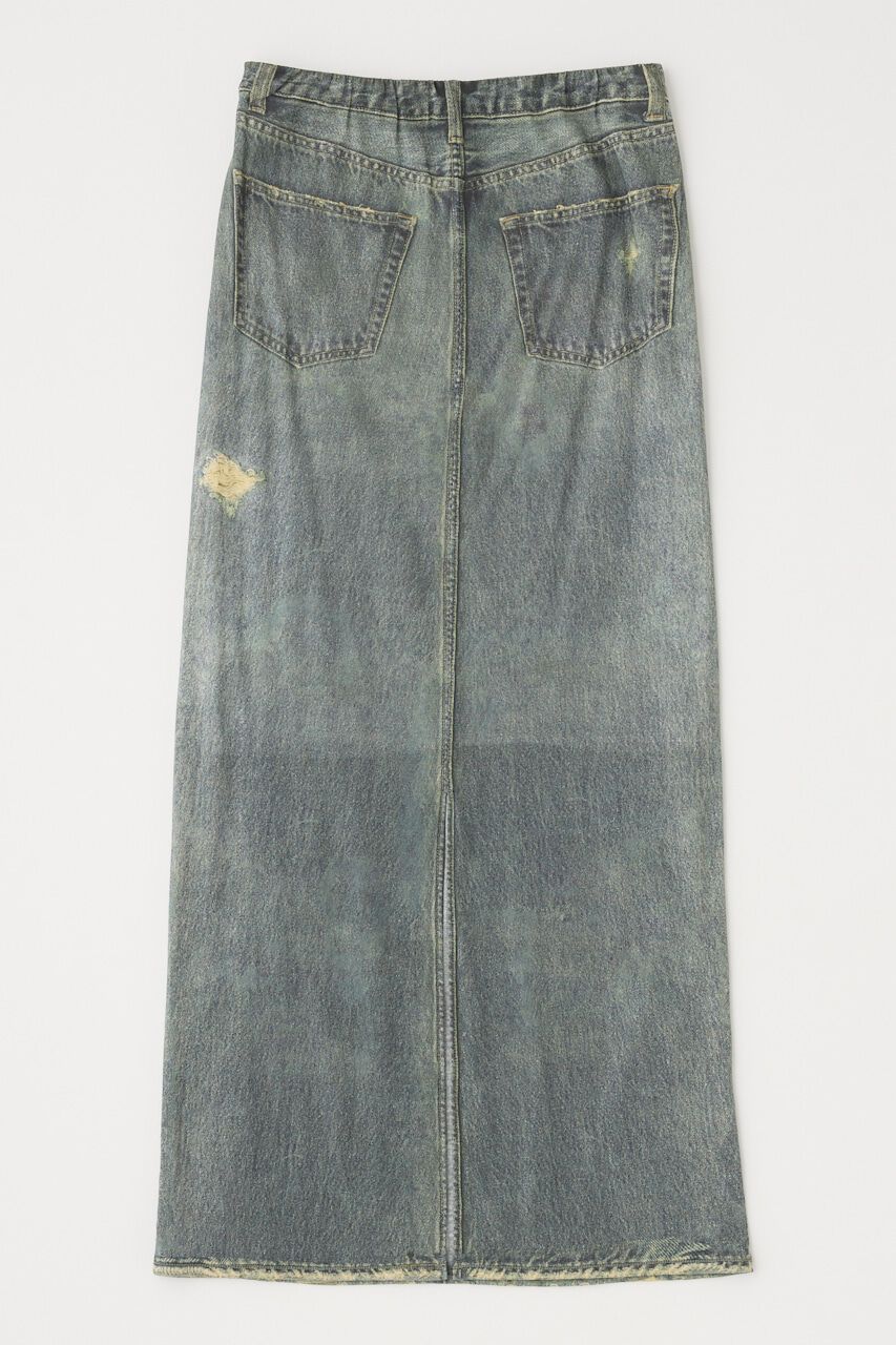 MOUSSY「DENIM PRINT TRANSPARENT スカート」|スカート|