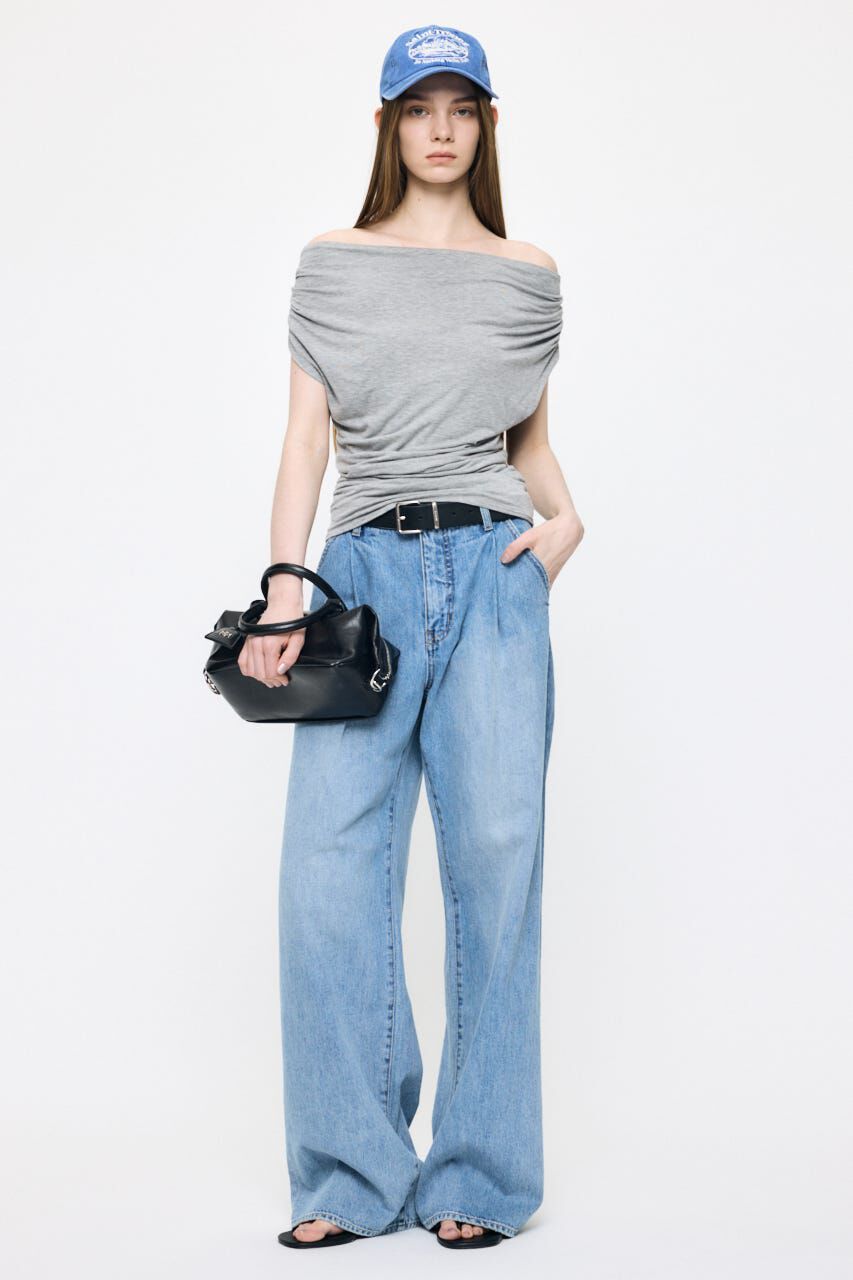 MOUSSY「DRAPE OFF SHOULDER CUT トップス」|その他|