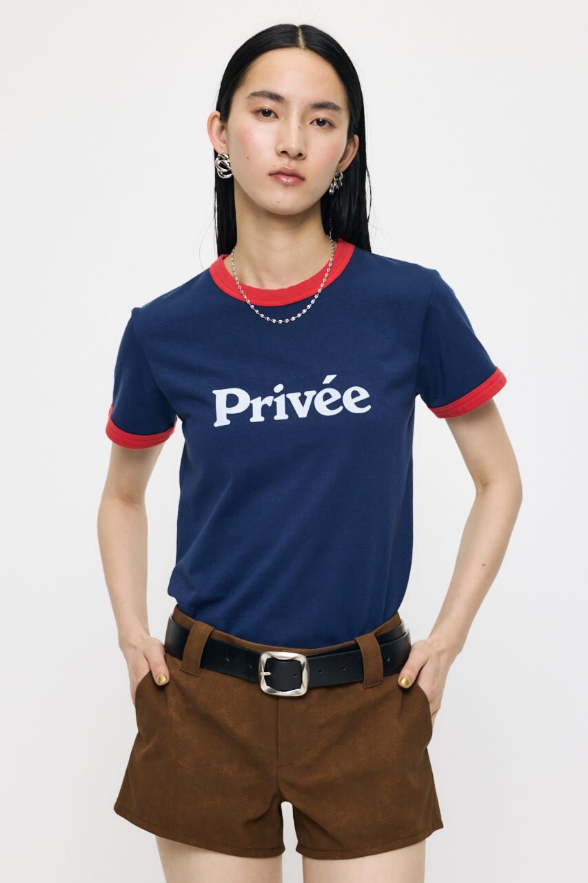 MOUSSY「PRIVEE RINGER Tシャツ」|Tシャツ・カットソー|
