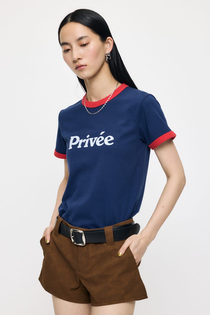 MOUSSY「PRIVEE RINGER Tシャツ」|Tシャツ・カットソー|