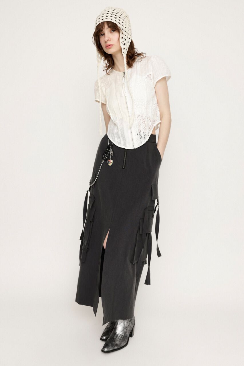 SLY「FRONT ZIP CARGO スカート」|スカート|