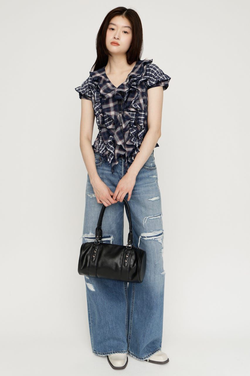 SLY「MIX FRILL COMPACT ブラウス」|シャツ・ブラウス|