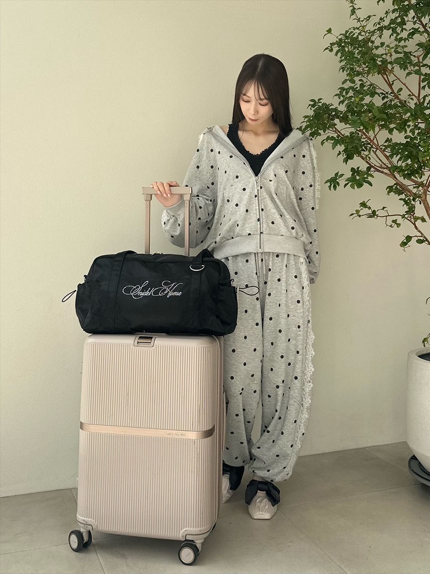 SNIDEL HOME「【WEB限定カラーあり】ビジューロゴキャリーオンバッグ」|トートバッグ|
