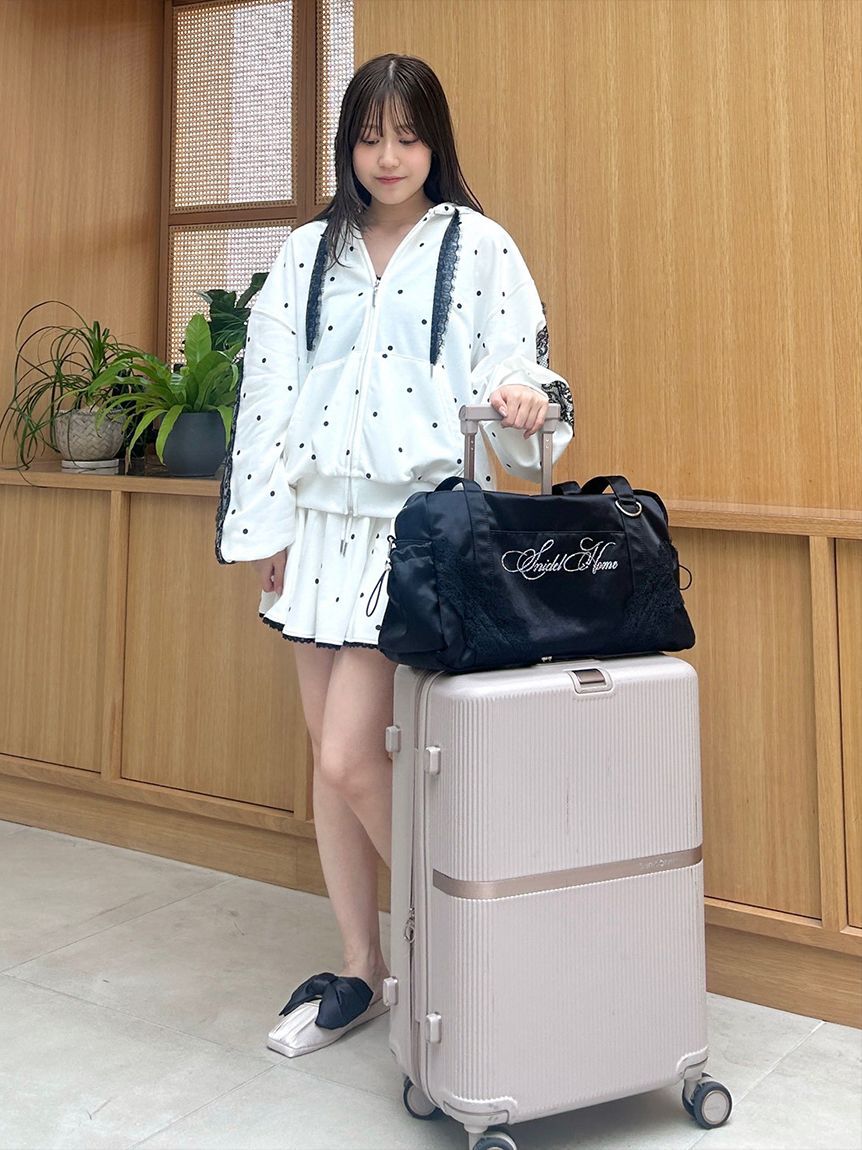 SNIDEL HOME「【WEB限定カラーあり】ビジューロゴキャリーオンバッグ」|トートバッグ|