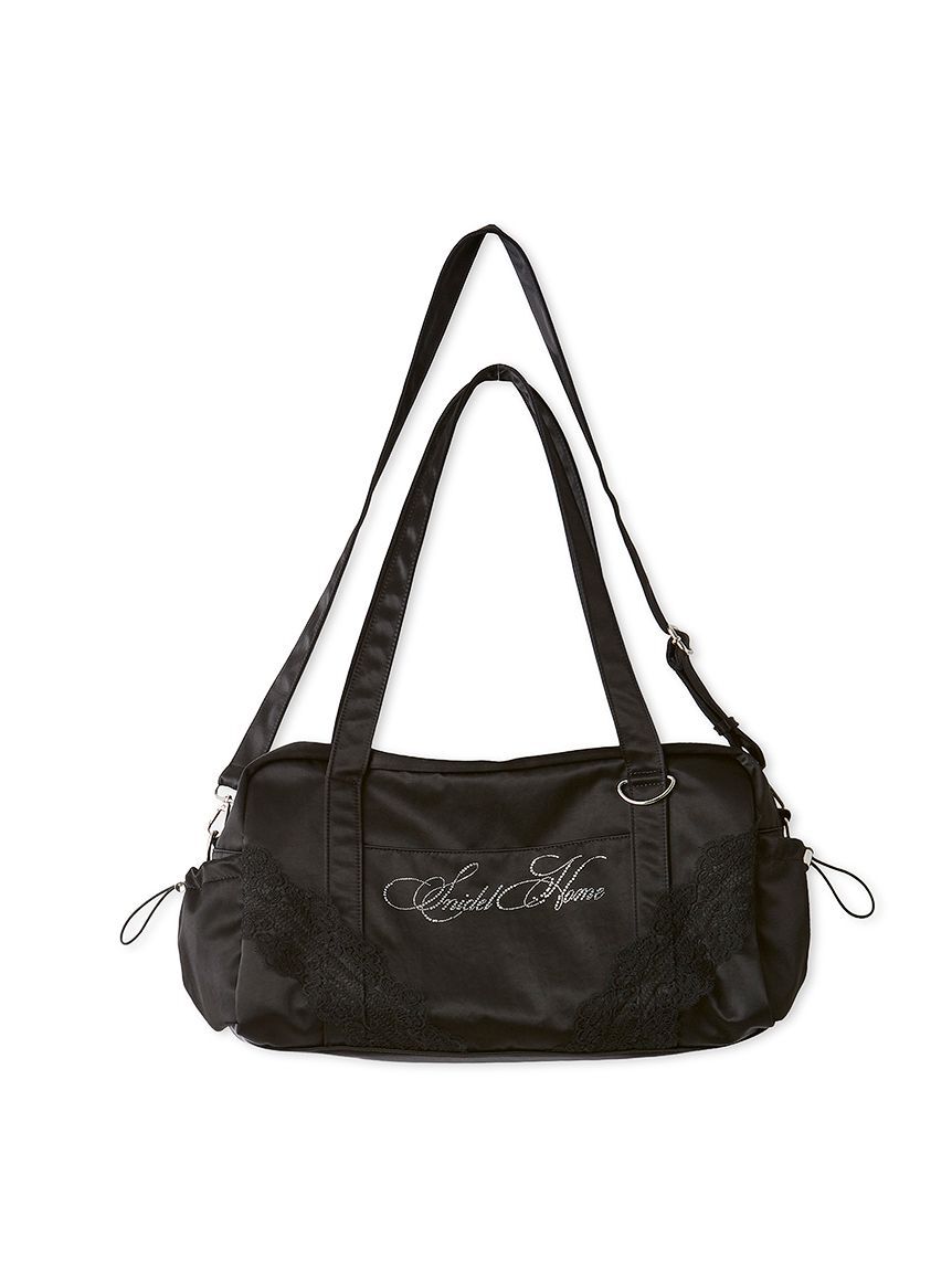 SNIDEL HOME「【WEB限定カラーあり】ビジューロゴキャリーオンバッグ」|トートバッグ|BLK