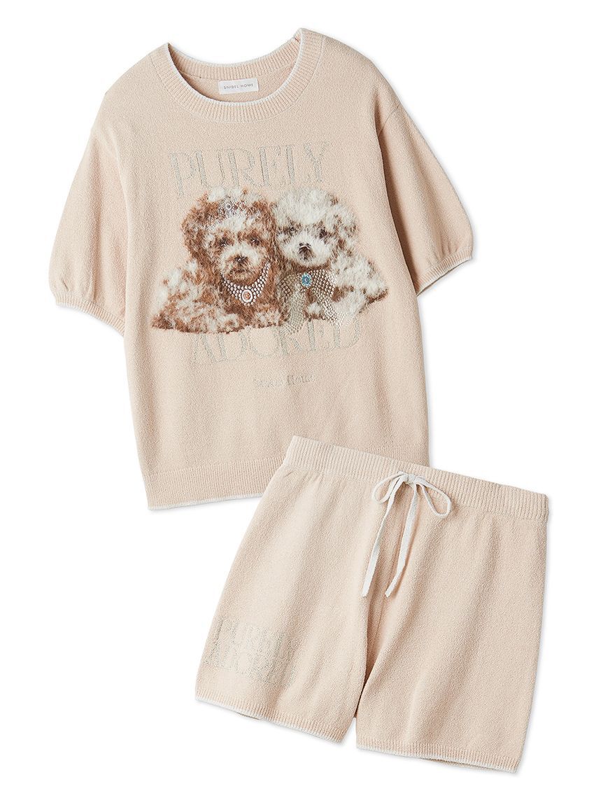 SNIDEL HOME「【WEB限定】【セット商品】DOGラメジャガードプルオーバー＆ショートパンツSET」|ルームウェア|PCH