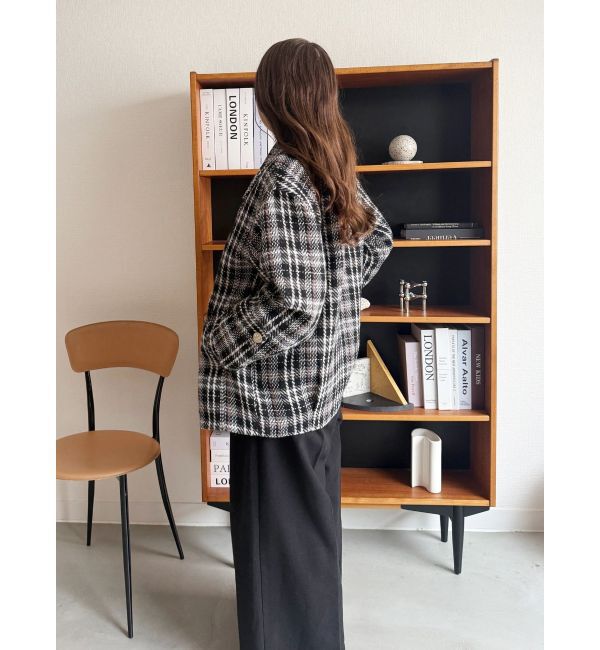 MERCURYDUO「オリジナルロービングチェックPコート」|ピーコート|