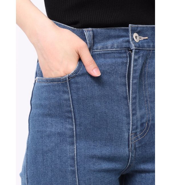 MERCURYDUO「ストレッチブーツカットデニムパンツ」|デニム|