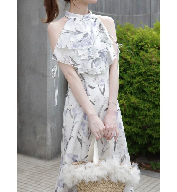 MERCURYDUO「花柄アメスリラッフルワンピース」|ワンピース|