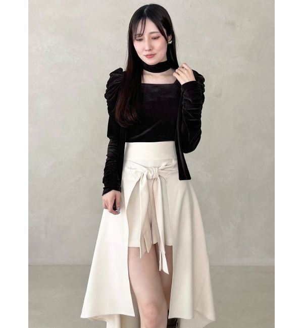 MERCURYDUO「スリーブデザインレイヤード風ショートパンツ」|その他|