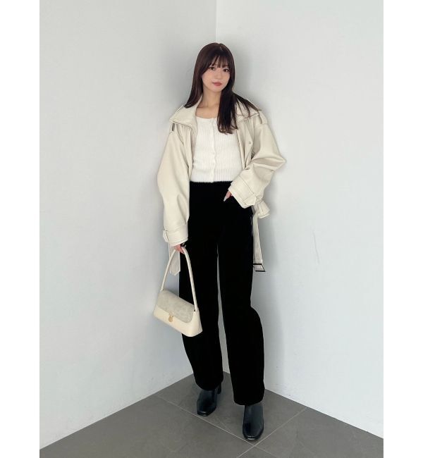 MERCURYDUO「2WAYミニシャギーカーデライクニット」|カーディガン|