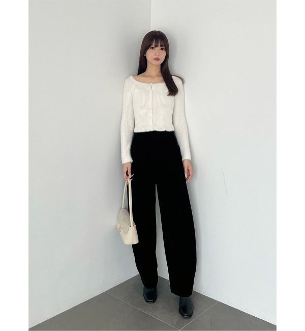 MERCURYDUO「2WAYミニシャギーカーデライクニット」|カーディガン|