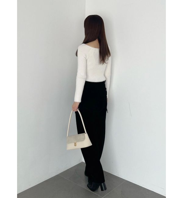 MERCURYDUO「2WAYミニシャギーカーデライクニット」|カーディガン|