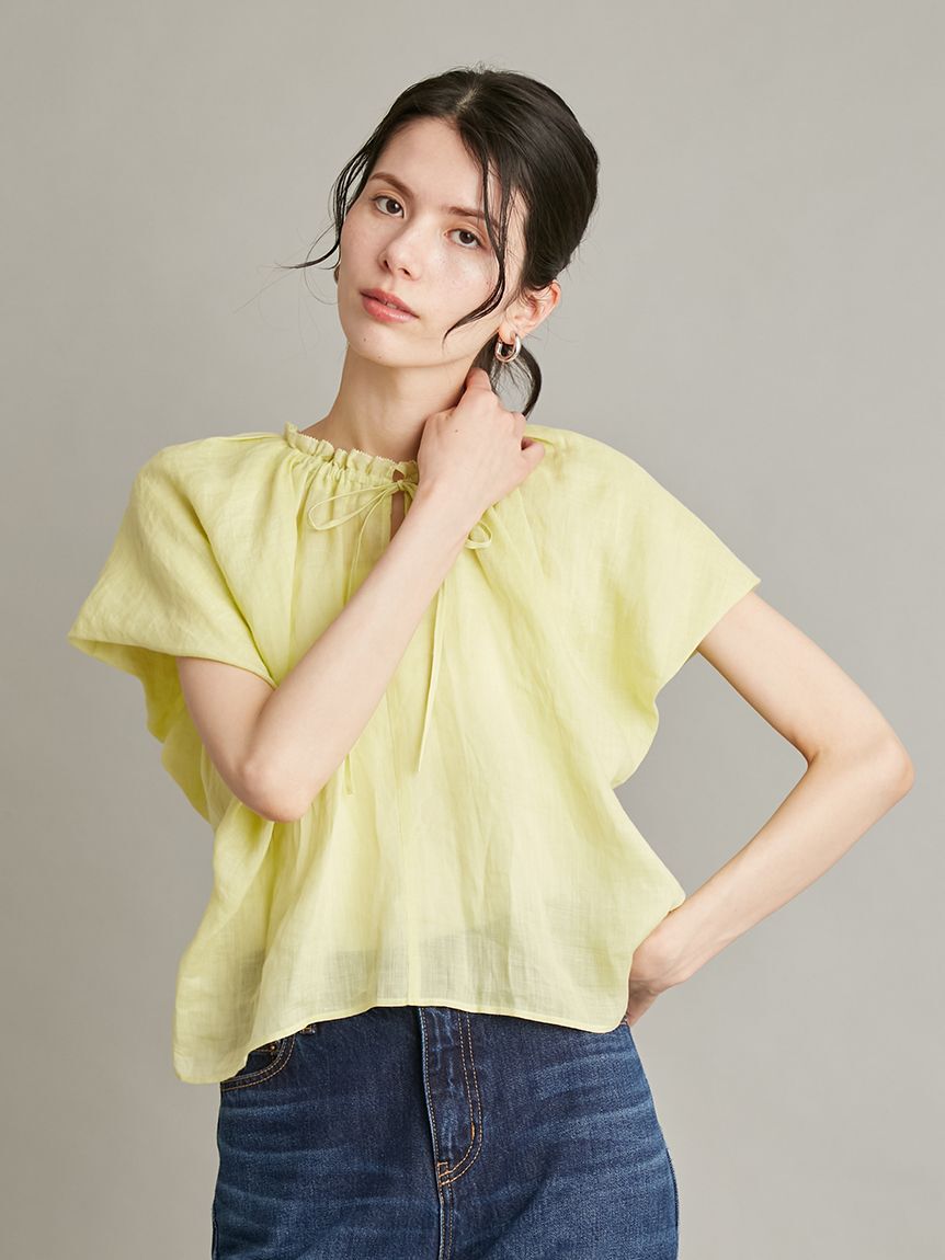 Mila Owen「【ウォッシャブル】2wayラミーパフスリーブブラウス」|シャツ・ブラウス|