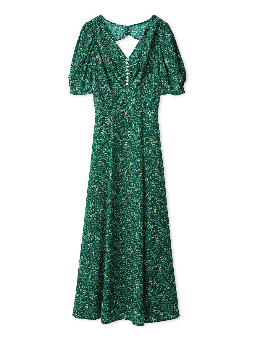 FRAY I.D「【FRAY I.D MADE WITH LIBERTY FABRIC】パフスリーブワンピース」|ワンピース|