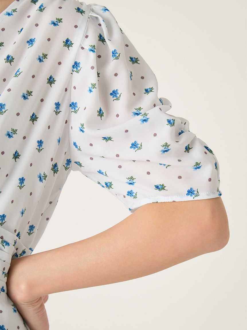 FRAY I.D「【FRAY I.D MADE WITH LIBERTY FABRIC】パフスリーブワンピース」|ワンピース|
