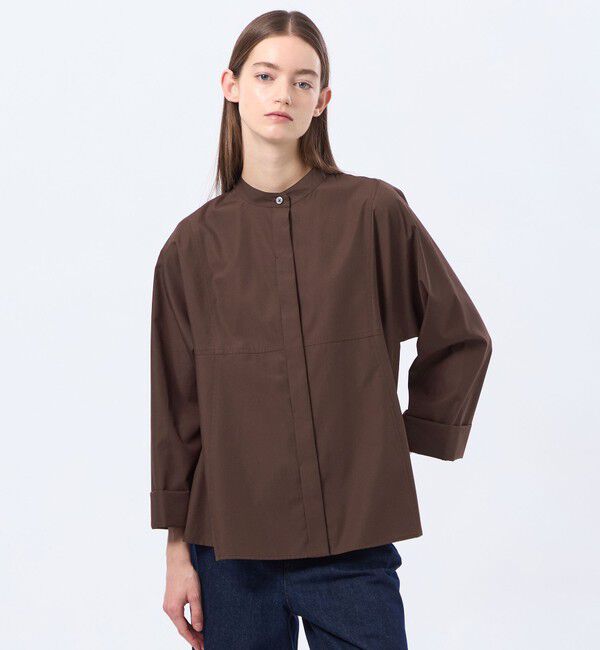 MACKINTOSH PHILOSOPHY「【CRANWELL SHIRTS(クランウェルシャツ)】高密度タイプライター製」|シャツ・ブラウス|ブラウン