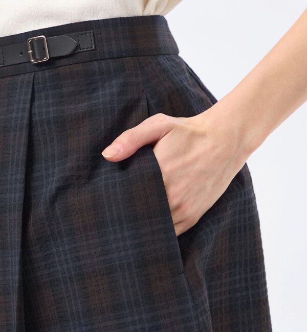 MACKINTOSH PHILOSOPHY「サッカーチェックタックプリーツスカート」|スカート|