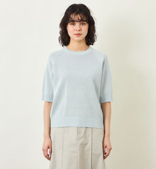 MACKINTOSH PHILOSOPHY「GREY LABELペーパーヤーンニットプルオーバー」|ニット・セーター|