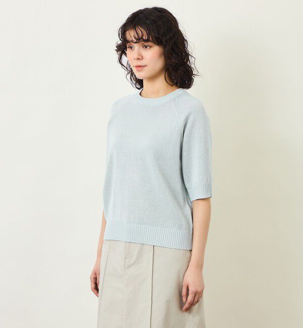 MACKINTOSH PHILOSOPHY「GREY LABELペーパーヤーンニットプルオーバー」|ニット・セーター|