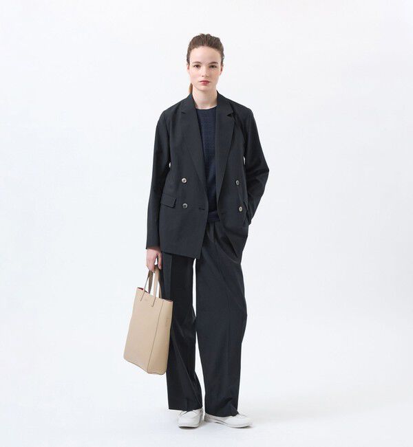MACKINTOSH PHILOSOPHY「ウールライクトロツータックワイドパンツ」|スラックス|