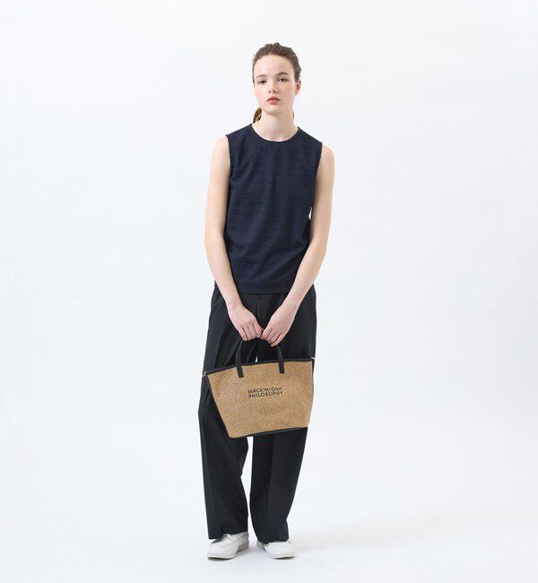 MACKINTOSH PHILOSOPHY「ウールライクトロツータックワイドパンツ」|スラックス|