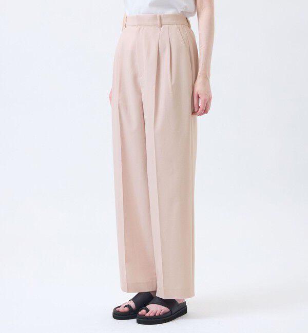 MACKINTOSH PHILOSOPHY「ウールライクトロツータックワイドパンツ」|スラックス|