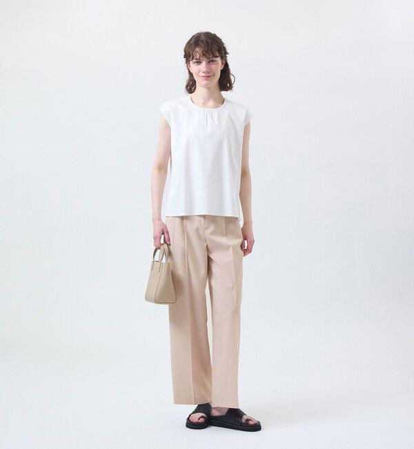 MACKINTOSH PHILOSOPHY「ウールライクトロツータックワイドパンツ」|スラックス|