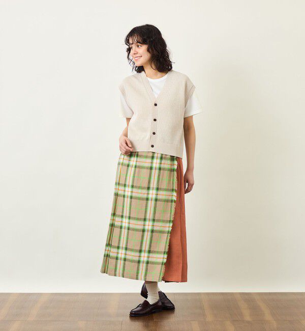 MACKINTOSH PHILOSOPHY「GREY LABEL O'NEIL OF DUBLIN リネンキルトスカート」|スカート|