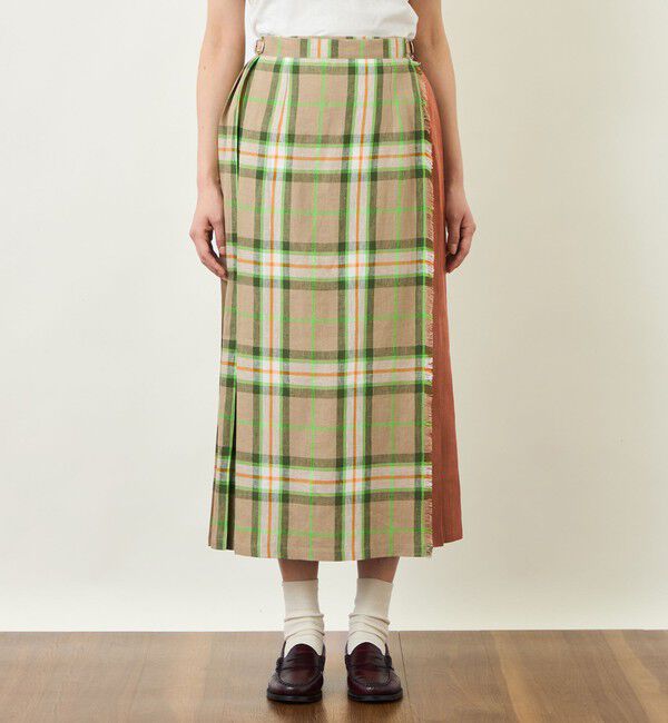 MACKINTOSH PHILOSOPHY「GREY LABEL O'NEIL OF DUBLIN リネンキルトスカート」|スカート|