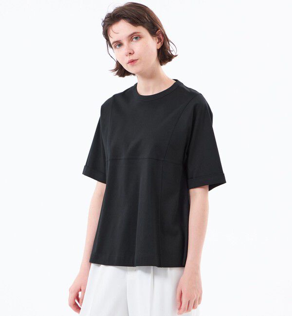 MACKINTOSH PHILOSOPHY「【CRANWELL SHIRTS(クランウェルシャツ)】ハイゲージコットンジャージ製」|Tシャツ・カットソー|ブラック