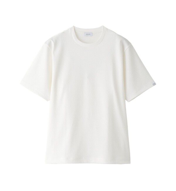 MACKINTOSH PHILOSOPHY「クルーネックTシャツ トリコットサッカーボーダー」|Tシャツ・カットソー|ホワイト