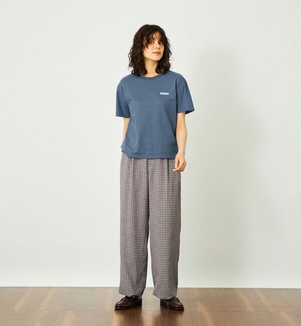 MACKINTOSH PHILOSOPHY「GREY LABEL リネンミックスチェックパンツ」|スラックス|