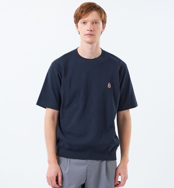 MACKINTOSH PHILOSOPHY「BUCKINGHAM BEAR ワイドリブTシャツ サーフニット」|ニット・セーター|ネイビー
