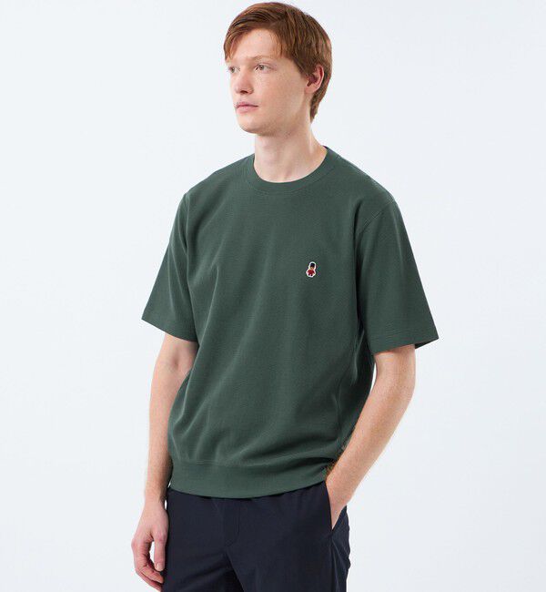 MACKINTOSH PHILOSOPHY「BUCKINGHAM BEAR ワイドリブTシャツ サーフニット」|ニット・セーター|グリーン3