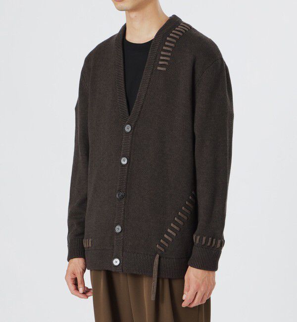  「【UNISEX】ポイントスレッドニットカーディガン」|ニット・セーター|