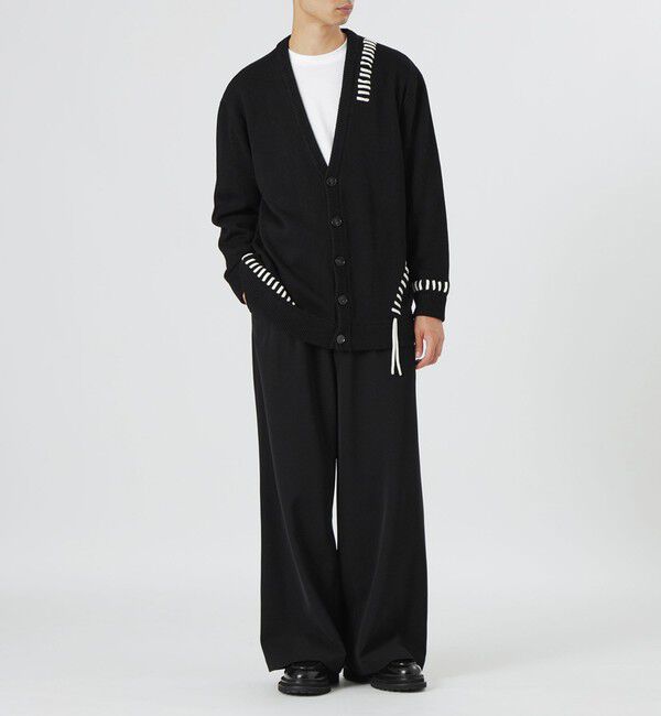  「【UNISEX】ポイントスレッドニットカーディガン」|ニット・セーター|