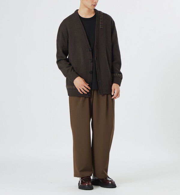  「【UNISEX】ポイントスレッドニットカーディガン」|ニット・セーター|