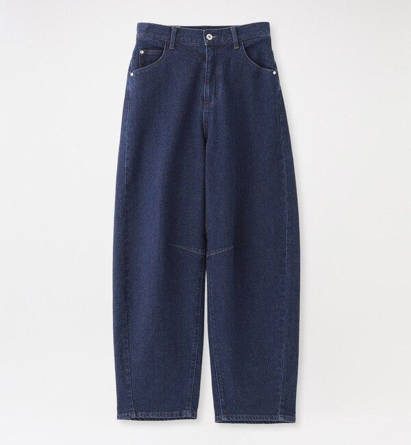  「カーヴィデニムパンツ」|デニム|ネイビー