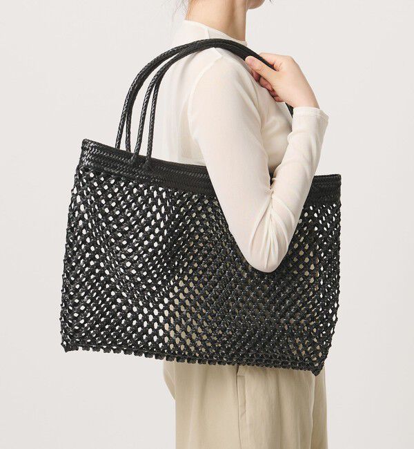 ODETTE E ODILE「＜Diminutivo＞ スカシアミメッシュ L」|かごバッグ|