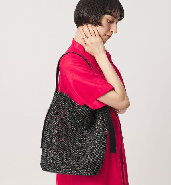 UNITED ARROWS「PP ニッティング ワンショルダー バッグ」|ショルダー・メッセンジャー|BLACK