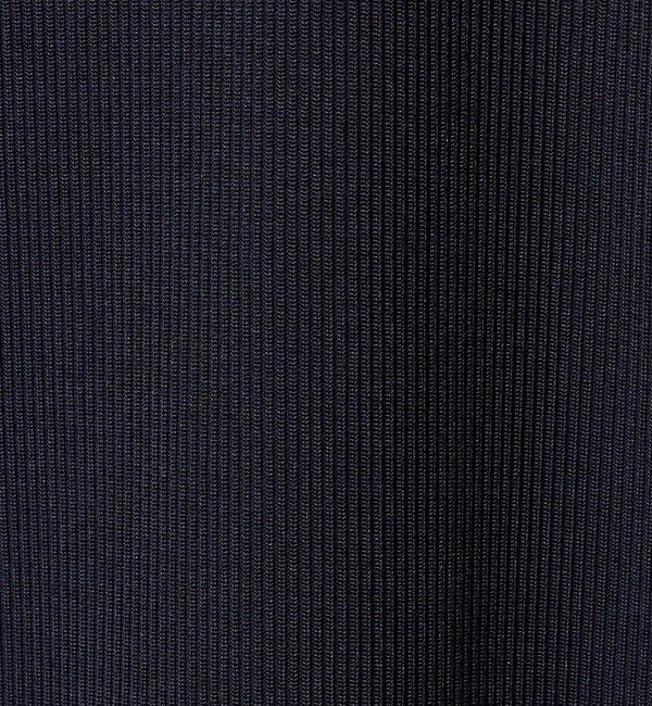 UNITED ARROWS「リブ バイカラーパイピング 五分袖 Tシャツ」|Tシャツ・カットソー|