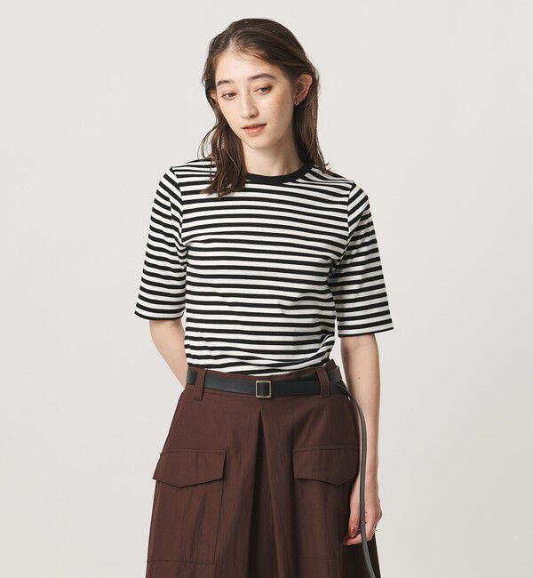 UNITED ARROWS「５分袖 コットン フライス Tシャツ」|Tシャツ・カットソー|